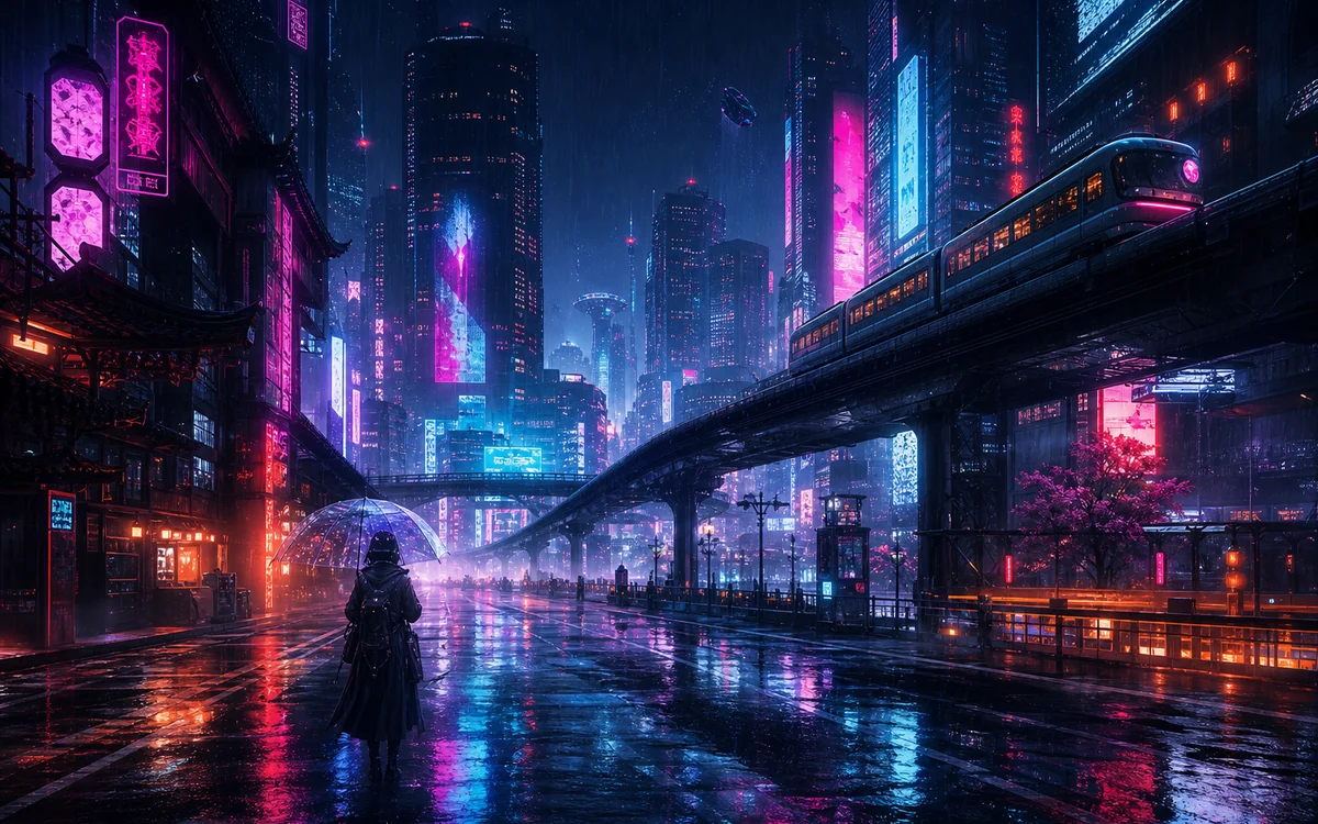霓虹雨城